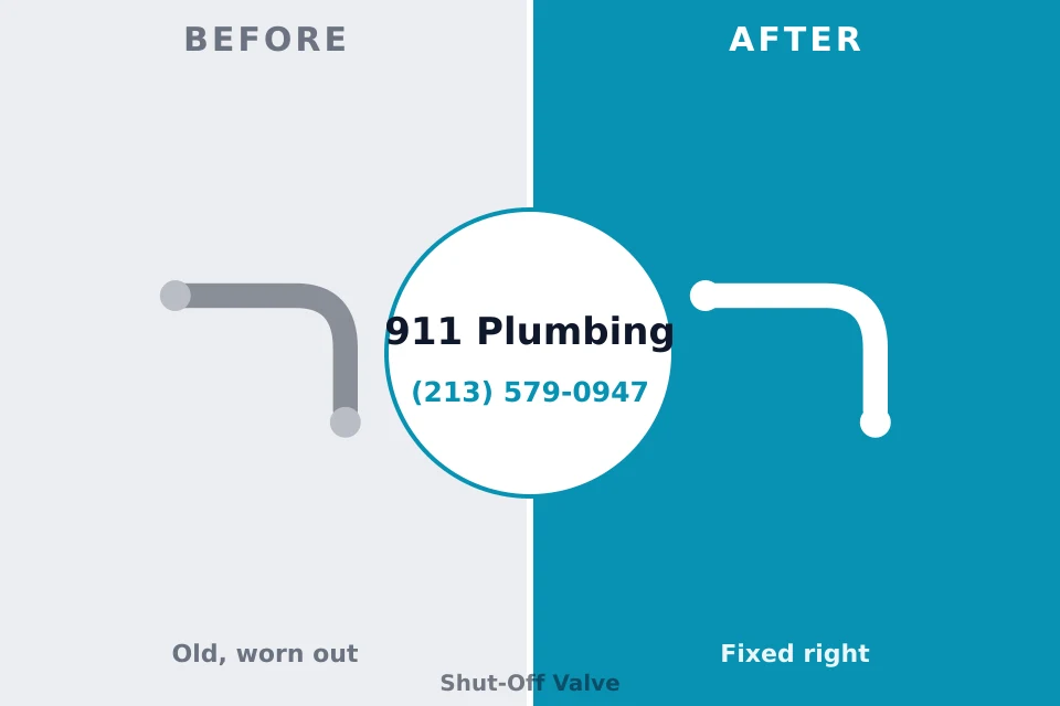 Before and after: plumbing repair Mill Creek East, WA